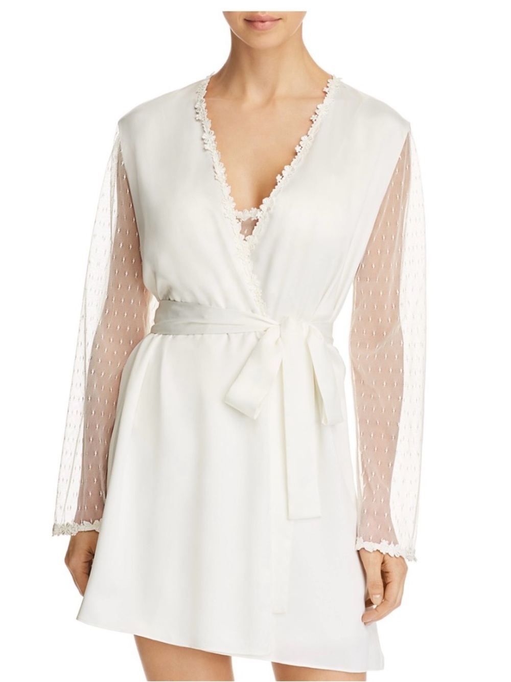 Flora Nikrooz - Showstopper Charmeuse Cover-Up Robe - Picture 2 of 5
